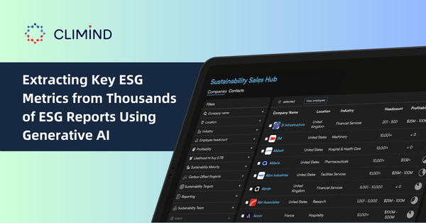 Customer story: Extracting Key ESG Metrics from Thousands of ESG Reports Using Generative AI: illuminem
